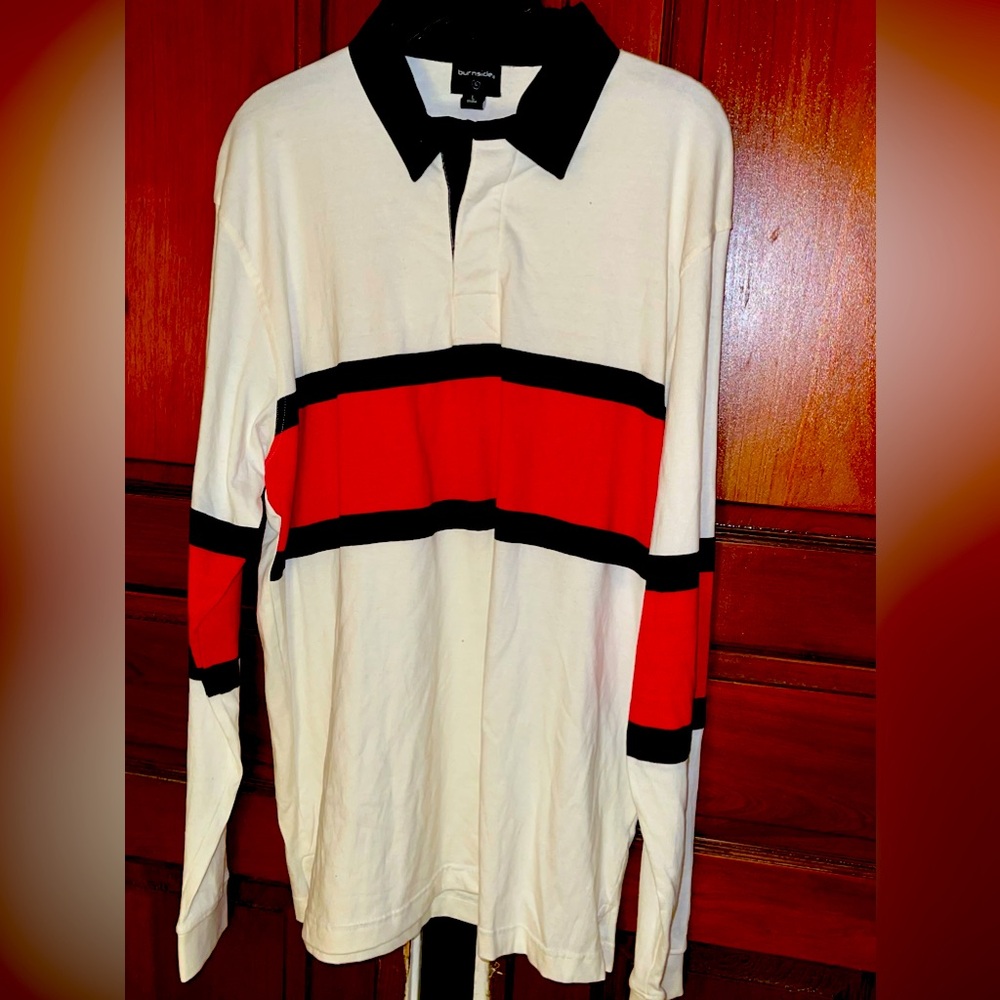 NWT Men’s Burnside Long Sleeve Polo. Size XL